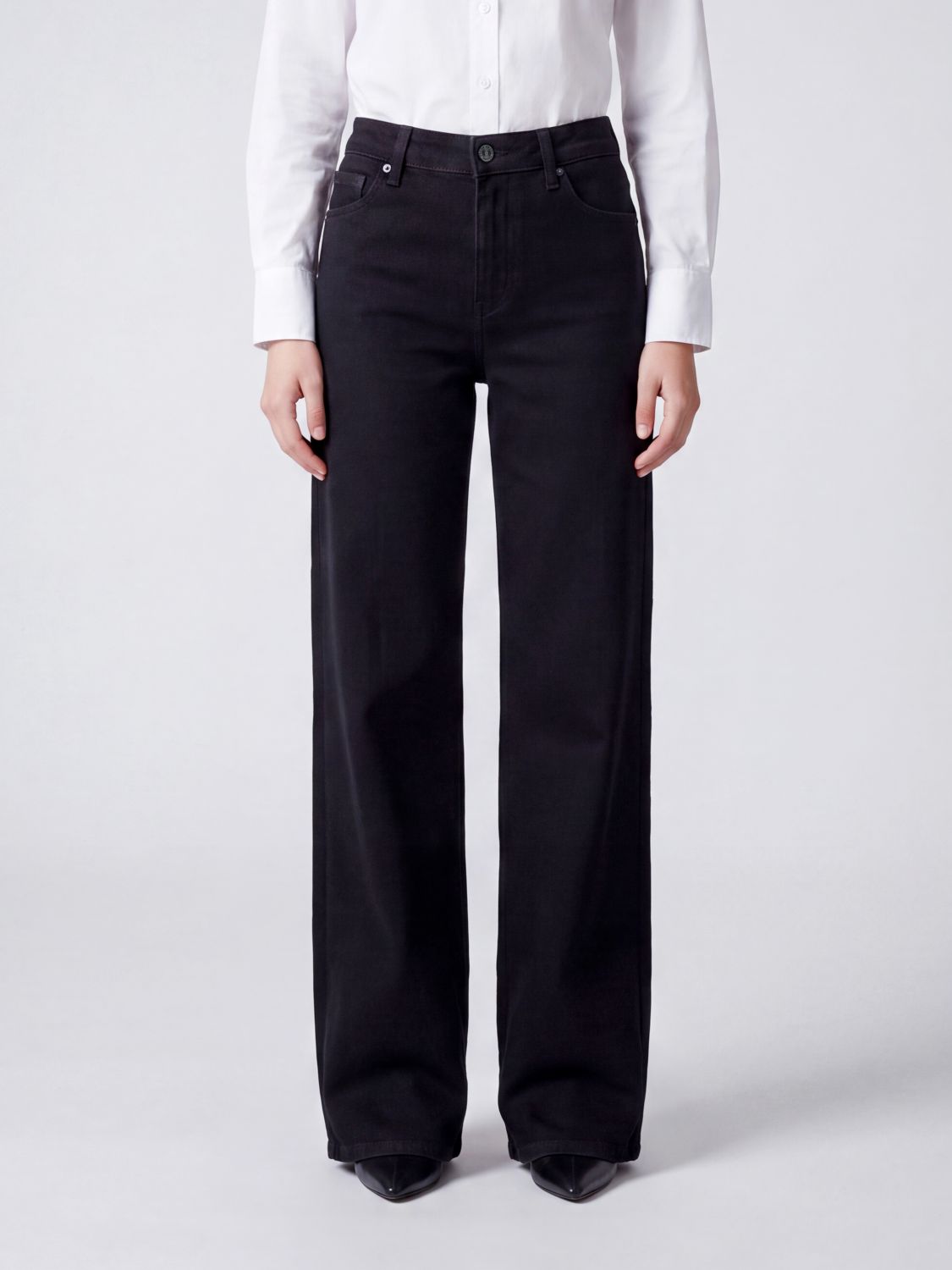 Frame Le Slim Palazzo High-Waisted Wide-Leg Jeans in Denim