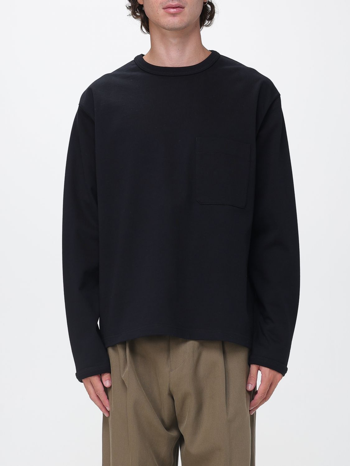 LEMAIRE Relaxed-Fit Sweatshirt aus Baumwolle mit Rundhalsausschnitt und aufgesetzter Tasche