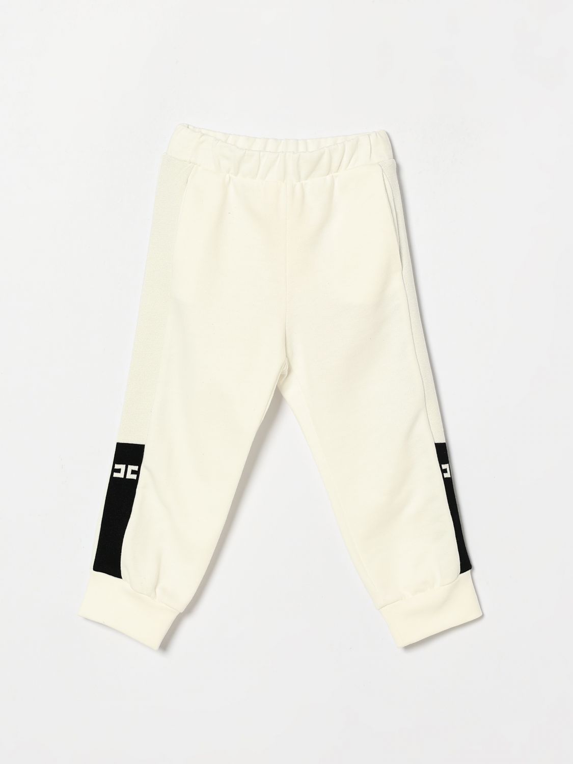 ELISABETTA FRANCHI LA MIA BAMBINA Jersey-Jogginghose mit Monogramm