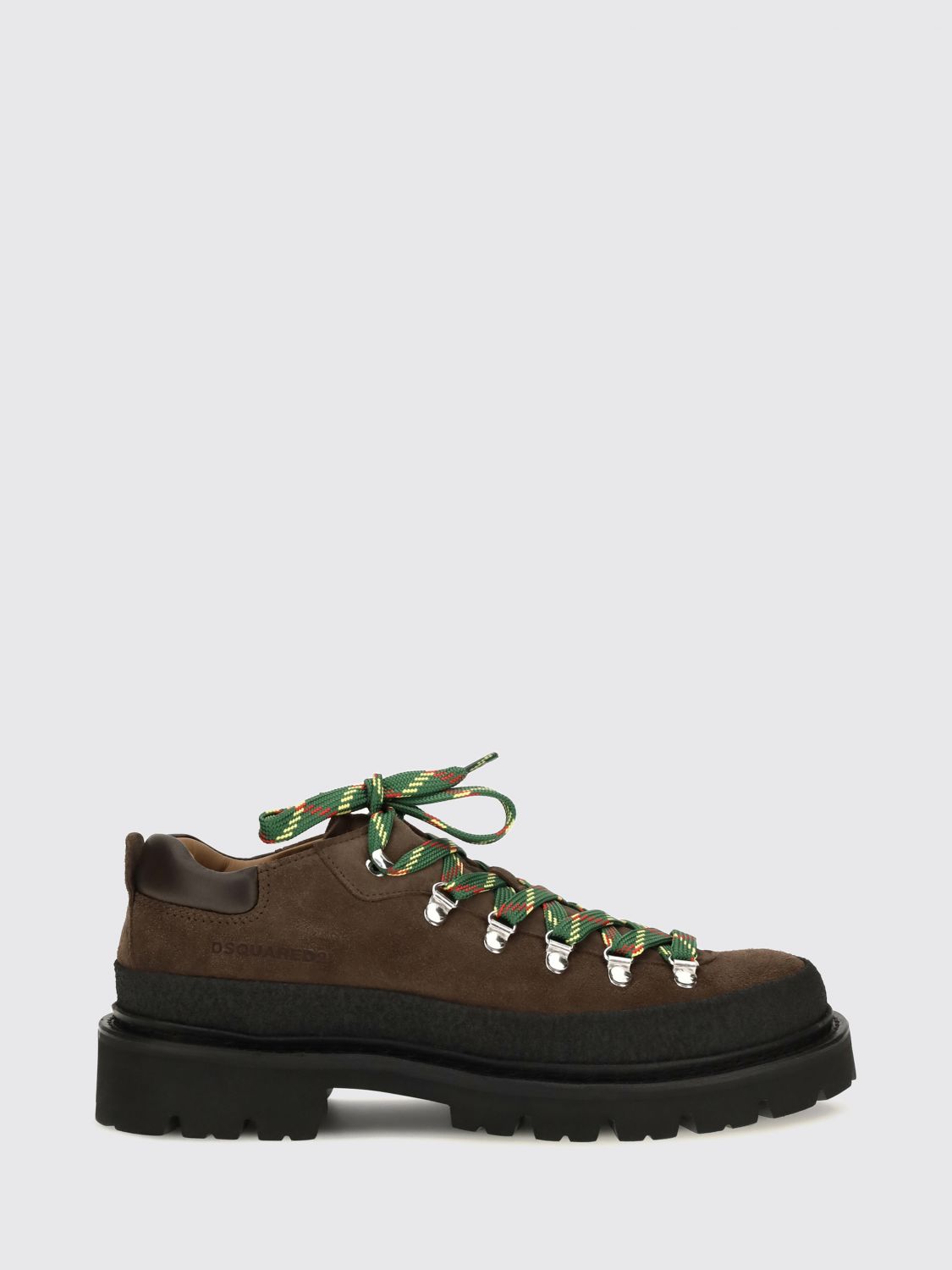 DSQUARED2 Suede Calfskin Derby Shoes with a Notched Sole