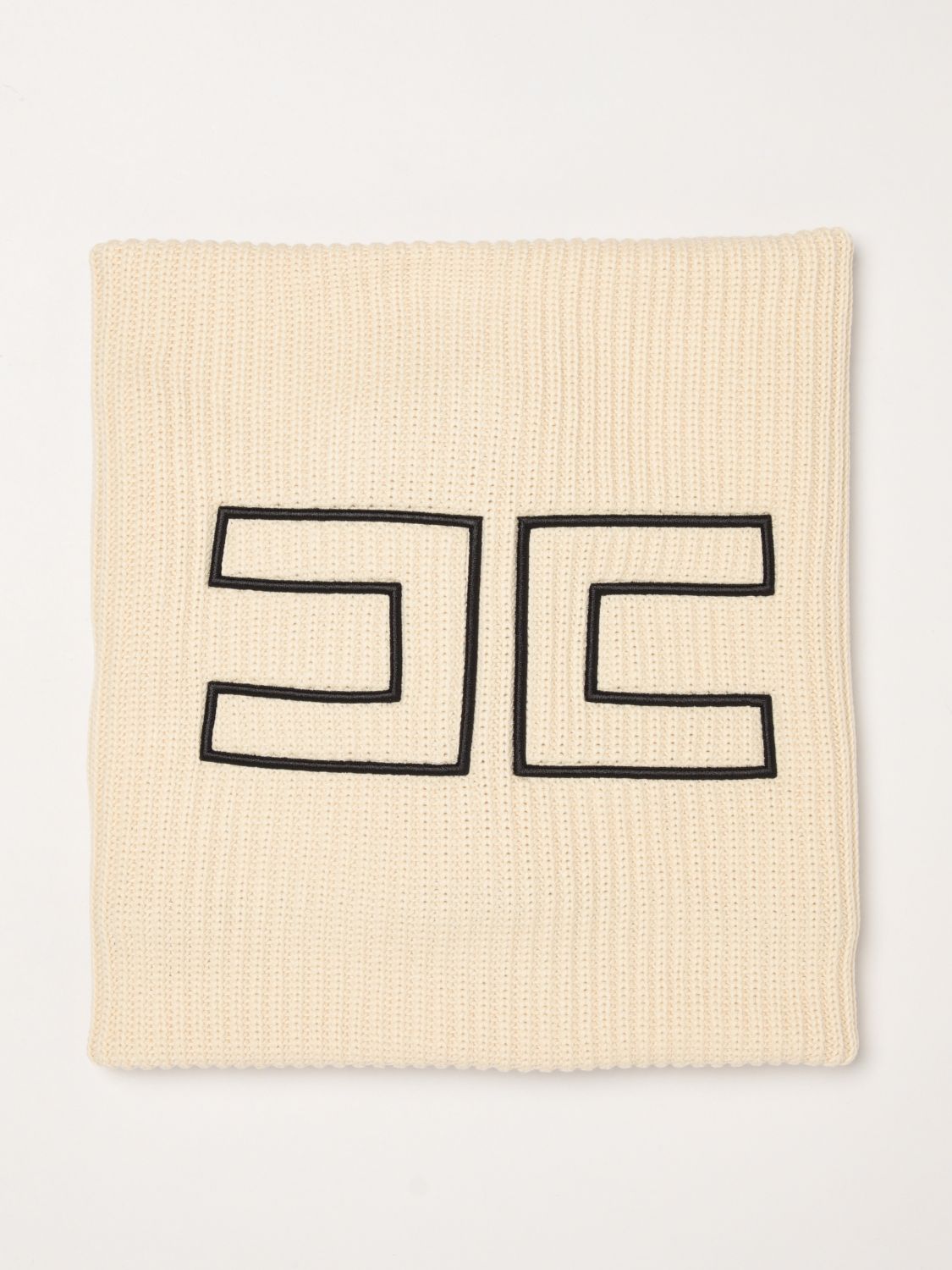 ELISABETTA FRANCHI LA MIA BAMBINA Strickdecke aus Baumwolle mit gesticktem Logo