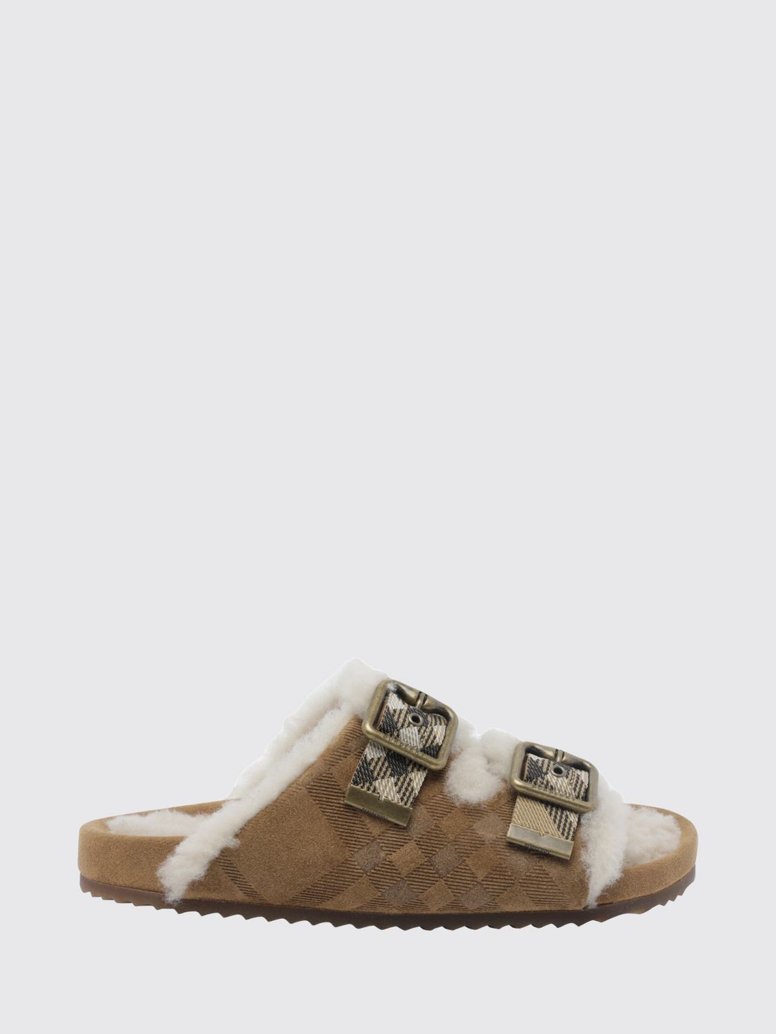 BURBERRY Heeled Sandal Woman color Beige