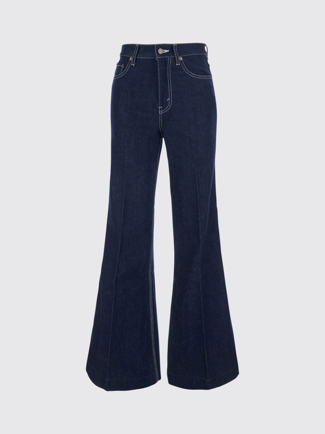 CELINE Jeans Woman color Blue