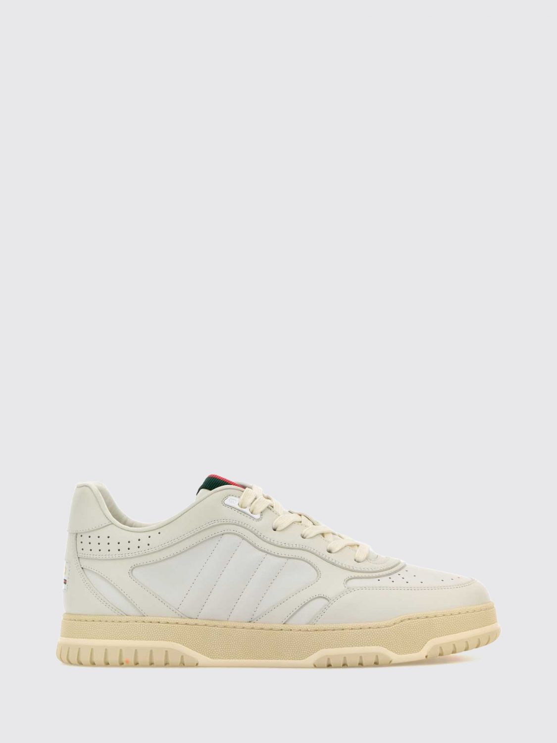 GUCCI Re-Web-Sneaker aus Leder und Nubuk mit ikonischem Webstreifen