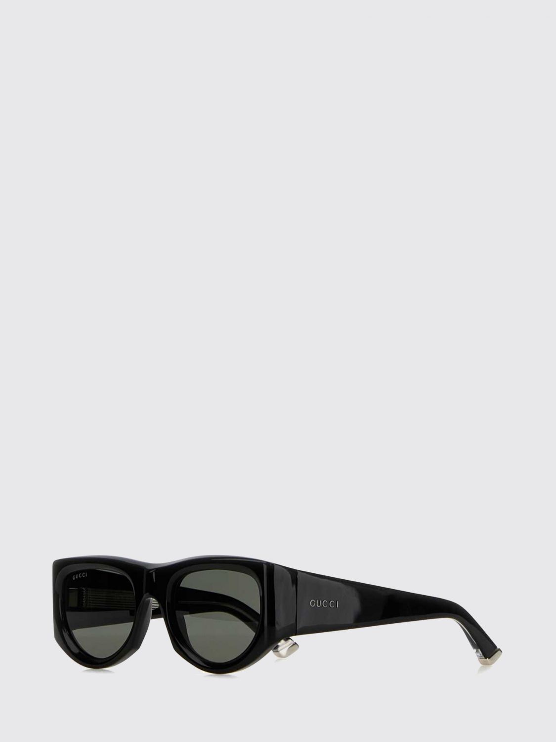 GUCCI Sonnenbrille mit abgerundetem Rahmen aus Acetat und Schriftzug-Logo