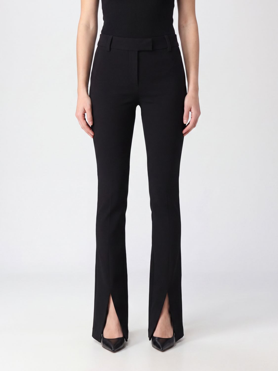ALESSANDRO VIGILANTE Slim-Fit-Skinny-Hose von aus Viskose mit vorderem Schlitz