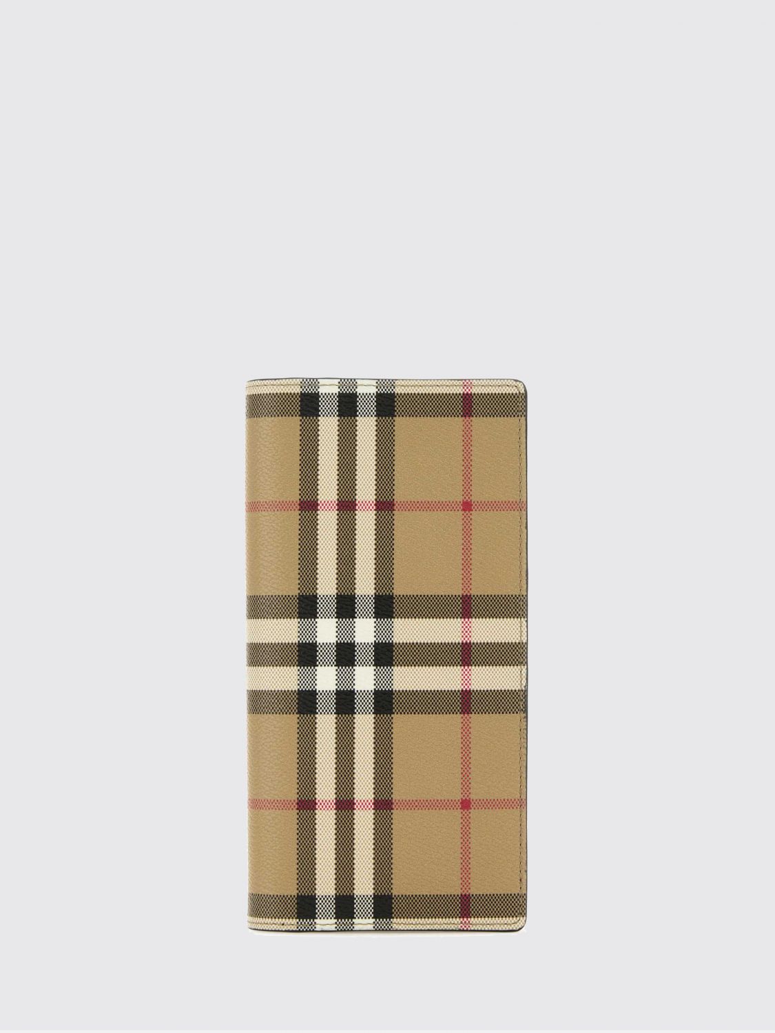 BURBERRY Continental-Brieftasche von aus beschichteter Baumwolle mit Vintage Check