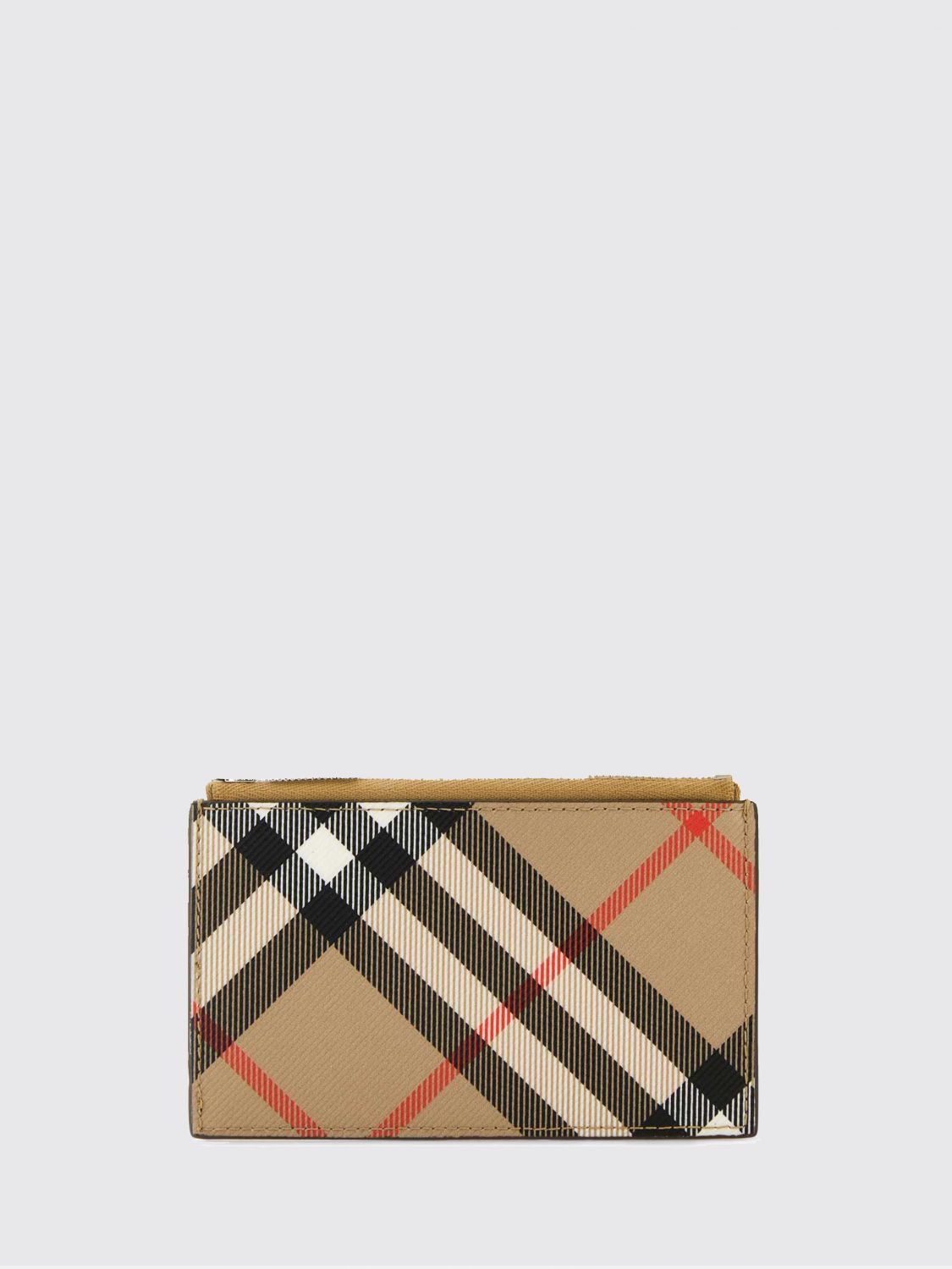 BURBERRY Flaches Kartenetui von aus beschichteter Baumwolle mit Vintage Check