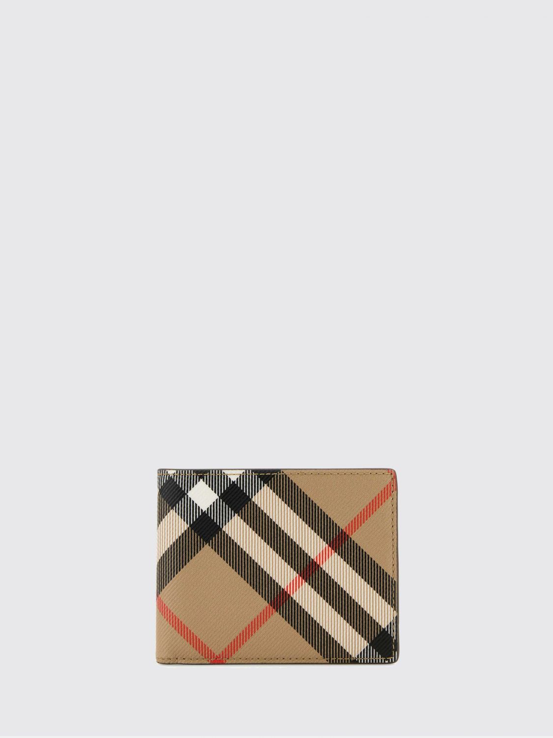 BURBERRY Vintage Check Cotton Blend Bifold Wallet