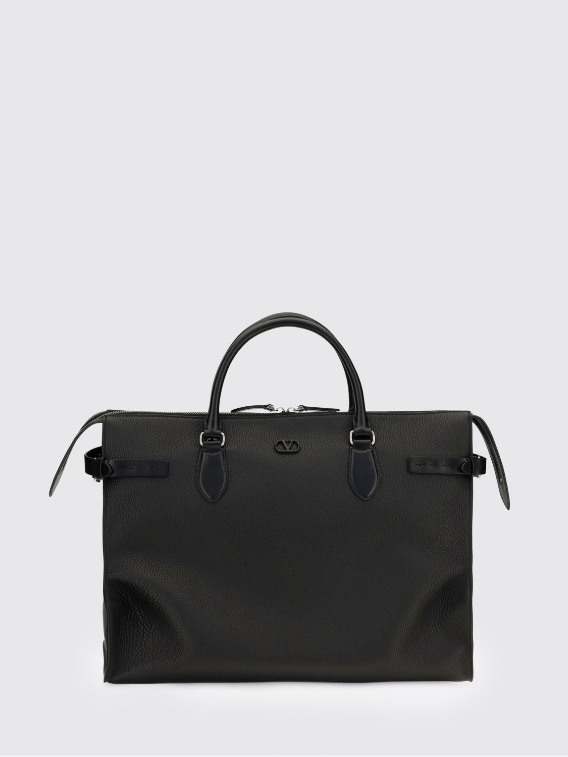 VALENTINO GARAVANI Antibes Calfskin Tote Bag with VLogo Signature VALENTINO GARAVANI Antibes Calfskin Tote Bag with VLogo Signature