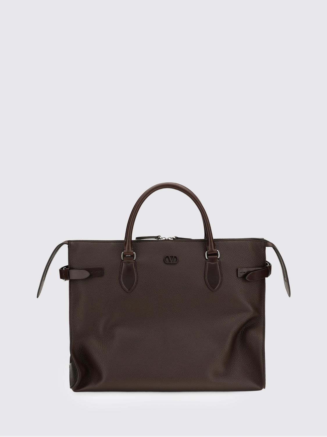 VALENTINO GARAVANI Antibes Calfskin Tote Bag with VLogo Signature VALENTINO GARAVANI Antibes Calfskin Tote Bag with VLogo Signature
