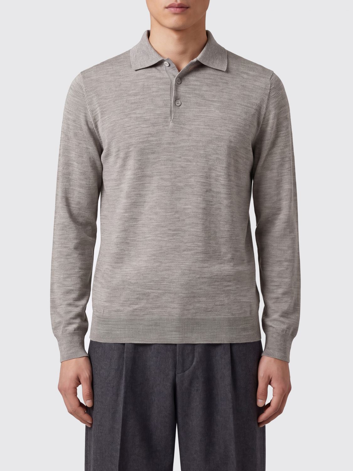 BRUNELLO CUCINELLI Polo Shirt Men color Grey