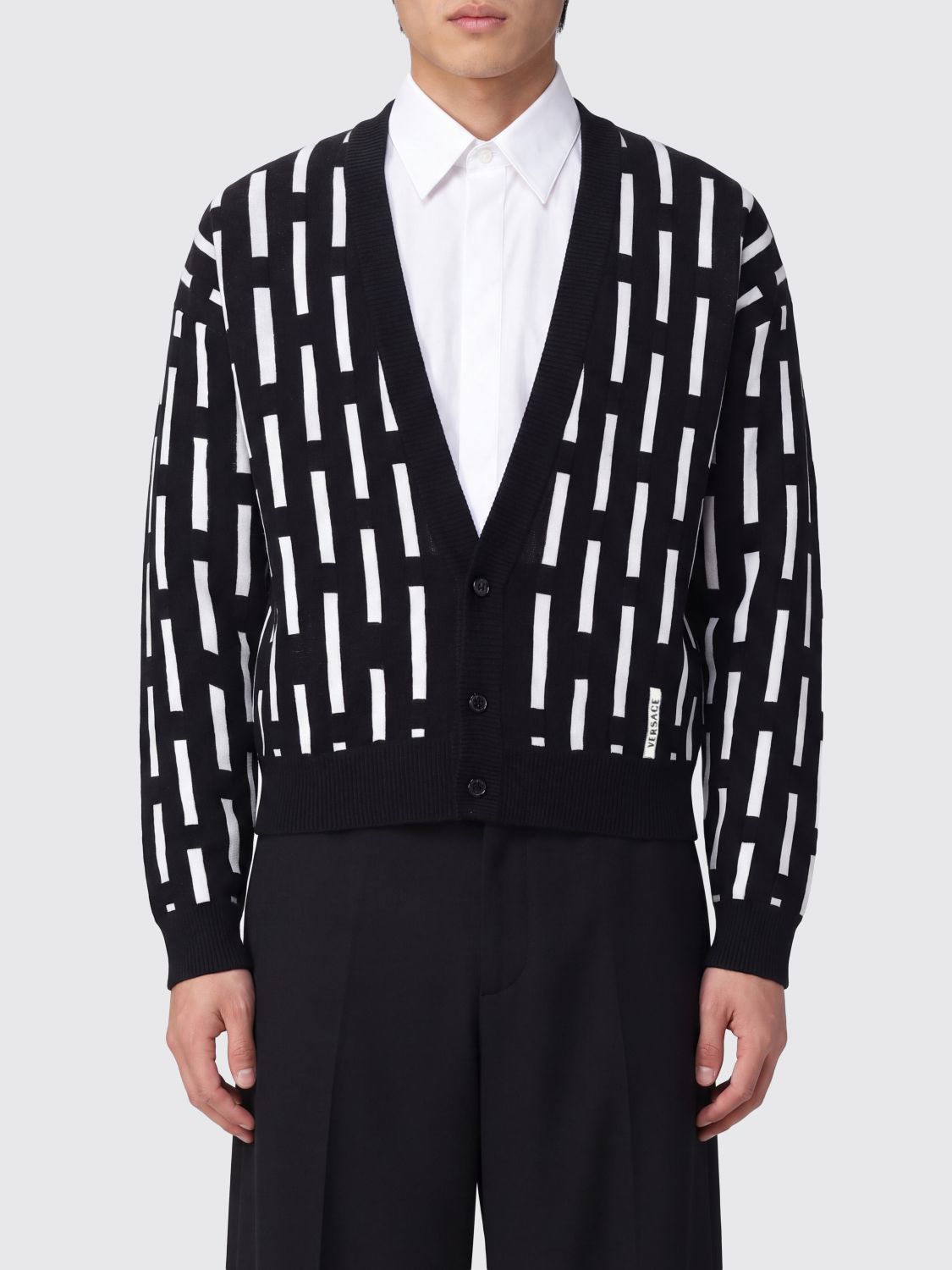 VERSACE Sweater Men color Black