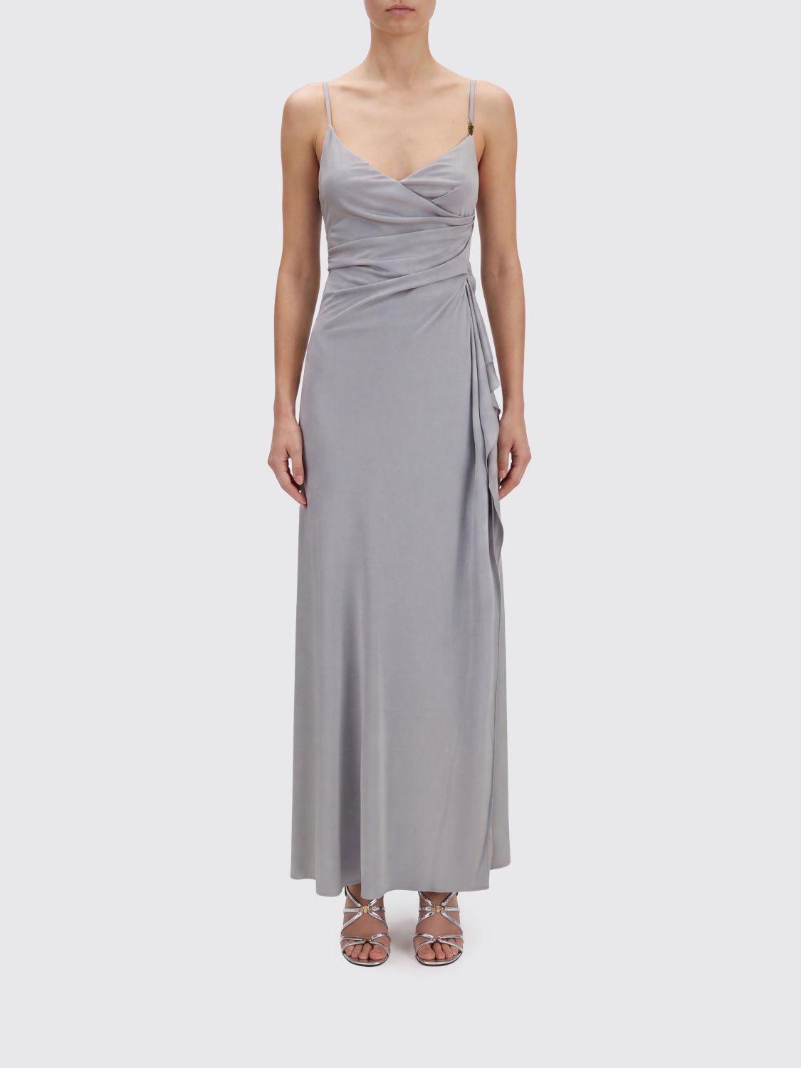 VERSACE Dress Woman color Silver