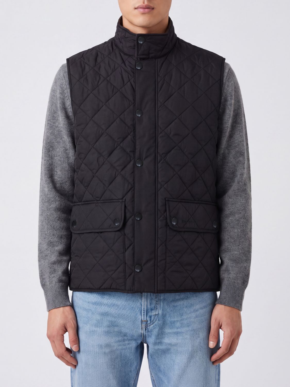 BARBOUR New Lowerdale Gesteppte Polyamid-Weste mit Stehkragen