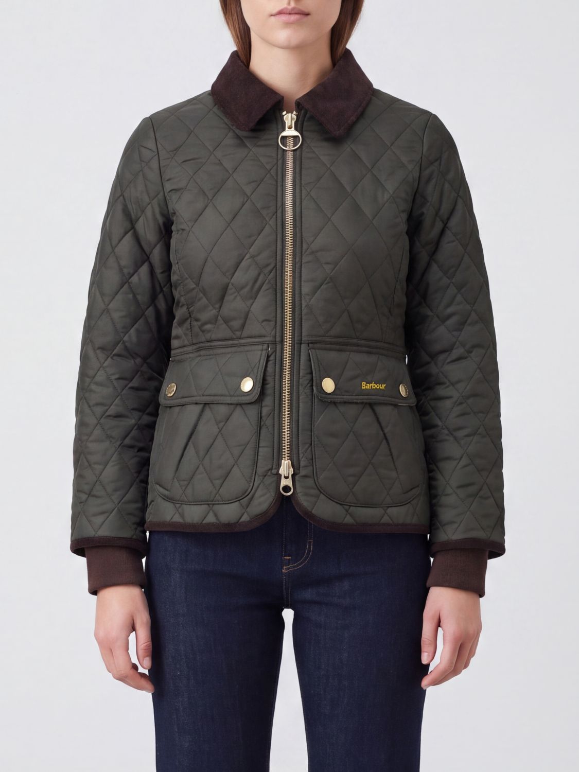 BARBOUR Beadnell Slim Fit Gesteppte Polyamid-Jacke mit Reißverschluss