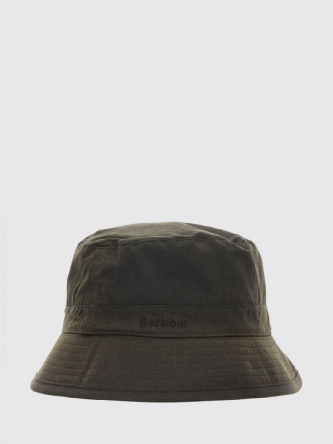 BARBOUR Baumwoll-Fischerhut mit gesticktem Logo