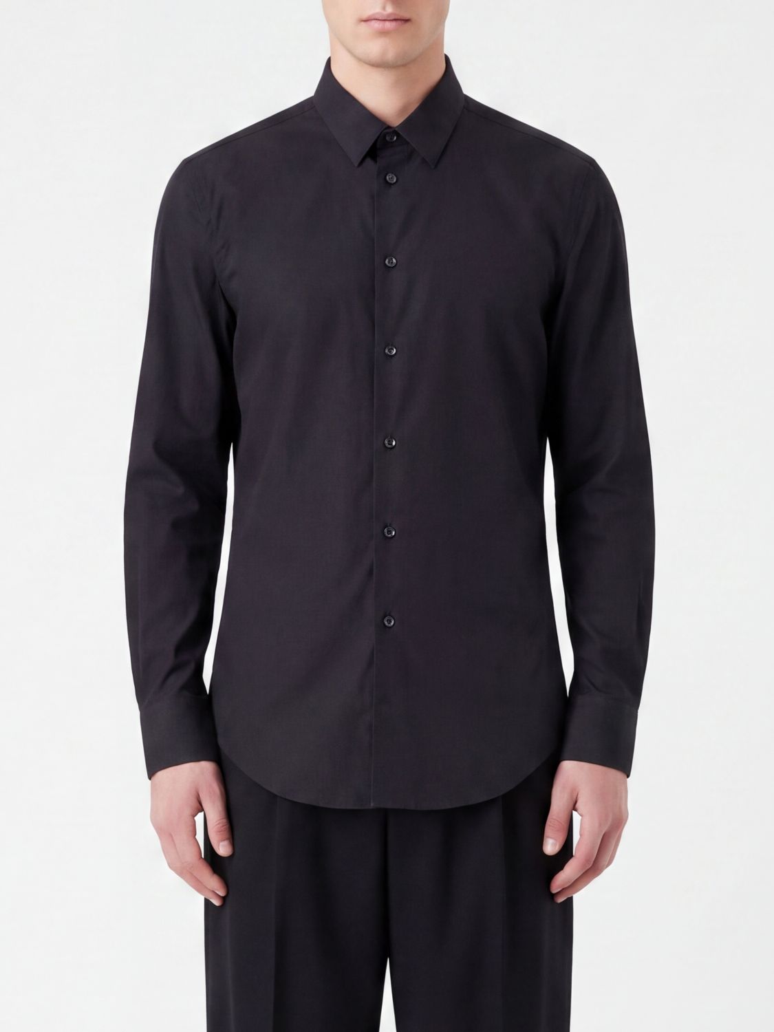 GIORGIO ARMANI Camicia classica in misto cotone