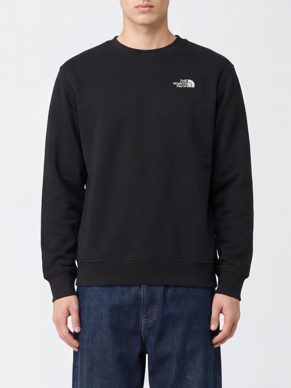 THE NORTH FACE Felpa girocollo in misto cotone con stampa logo