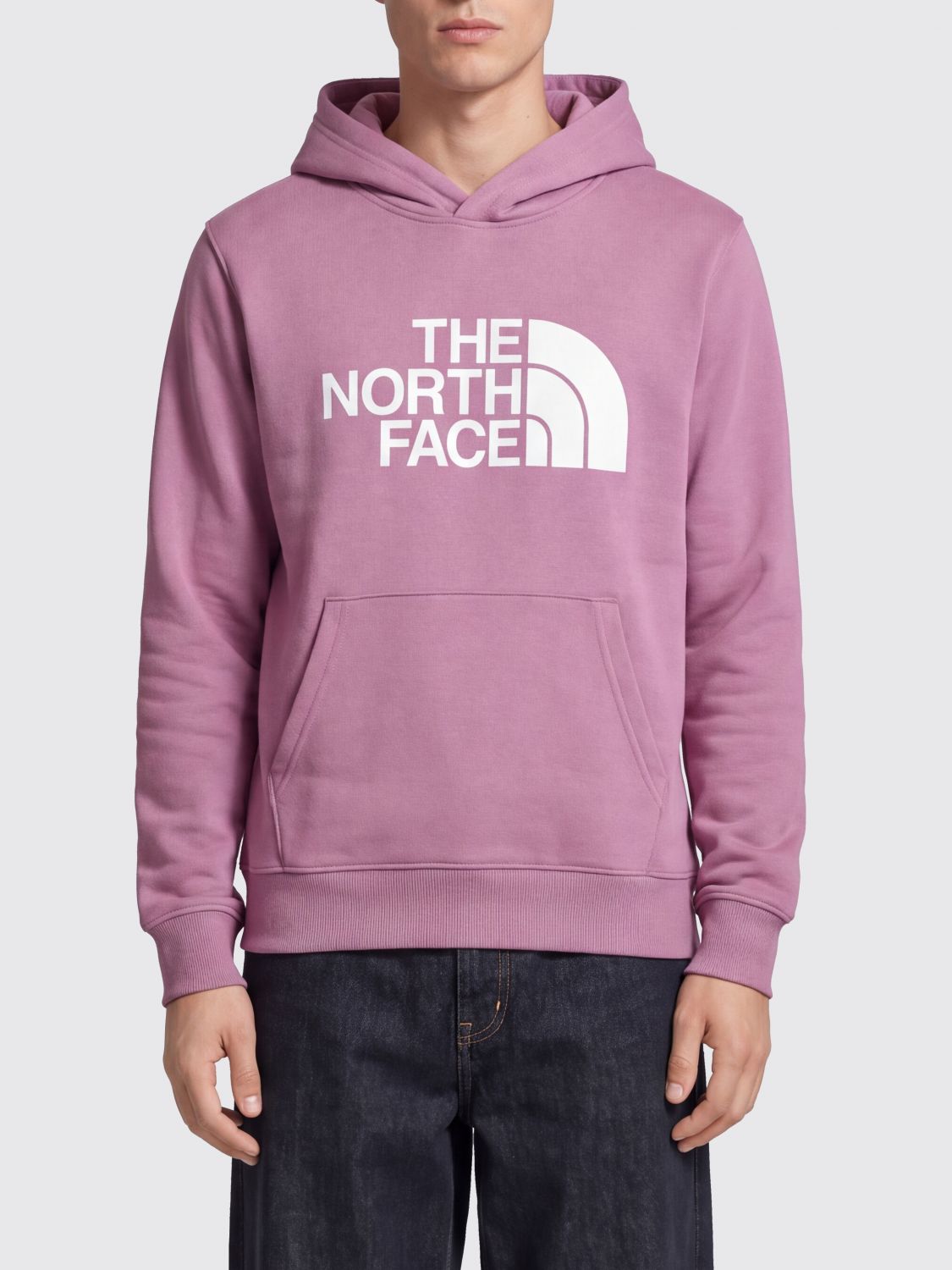 THE NORTH FACE Felpa in misto cotone con cappuccio, tasca a marsupio e logo