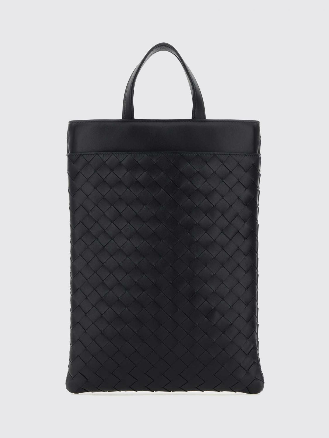 BOTTEGA VENETA Intrecciato Woven Calfskin Leather Laptop Bag