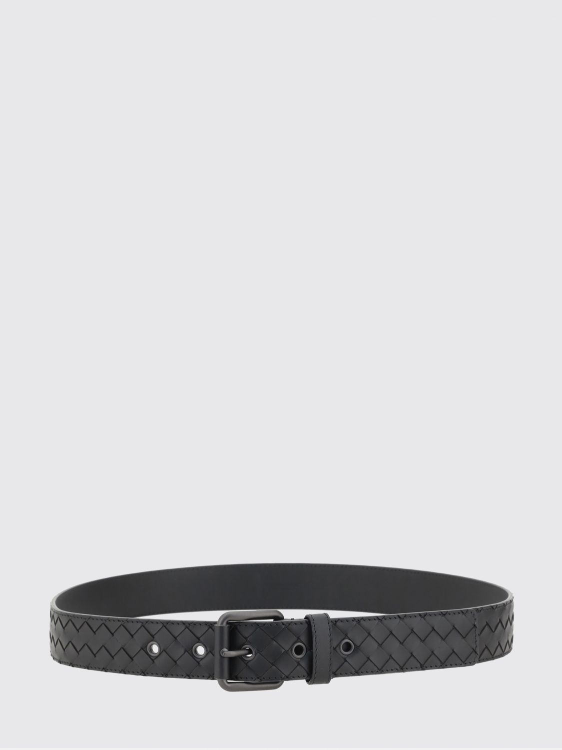BOTTEGA VENETA Intrecciato Weave Calfskin Leather Belt