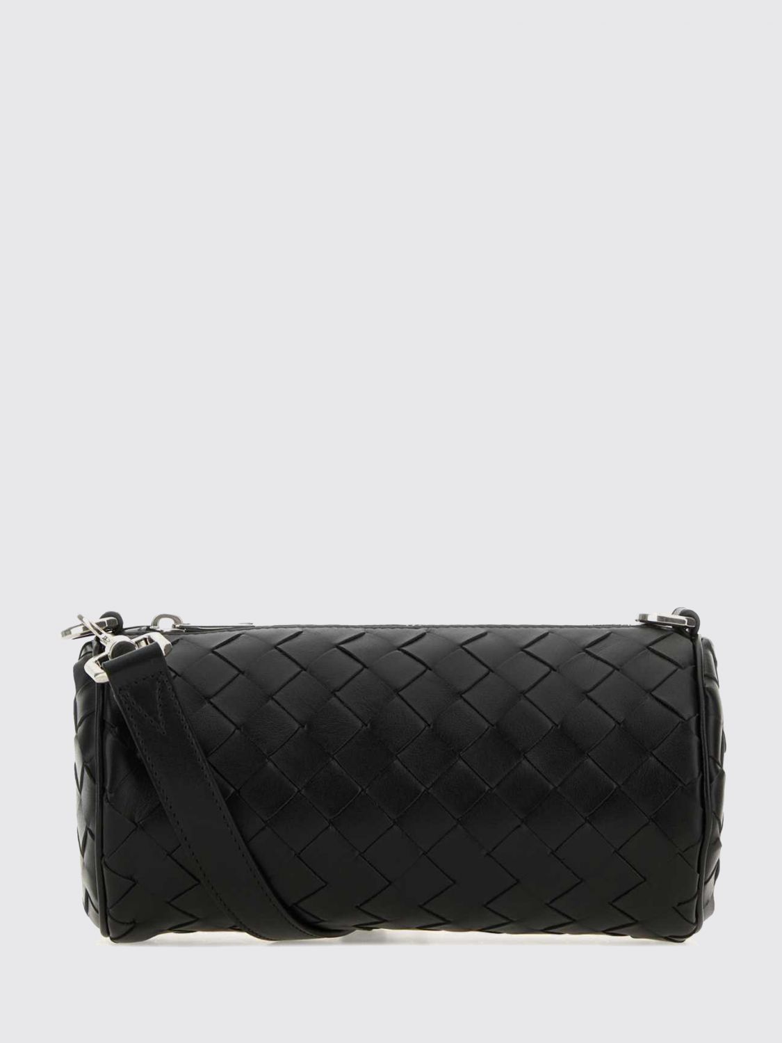 BOTTEGA VENETA Barrel Intrecciato Woven Calfskin Crossbody Bag