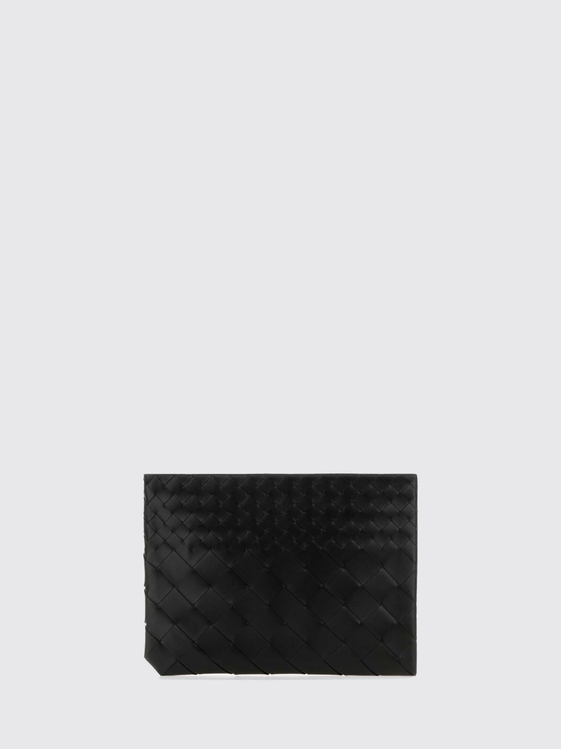 BOTTEGA VENETA Intrecciato Black Leather Document Holder