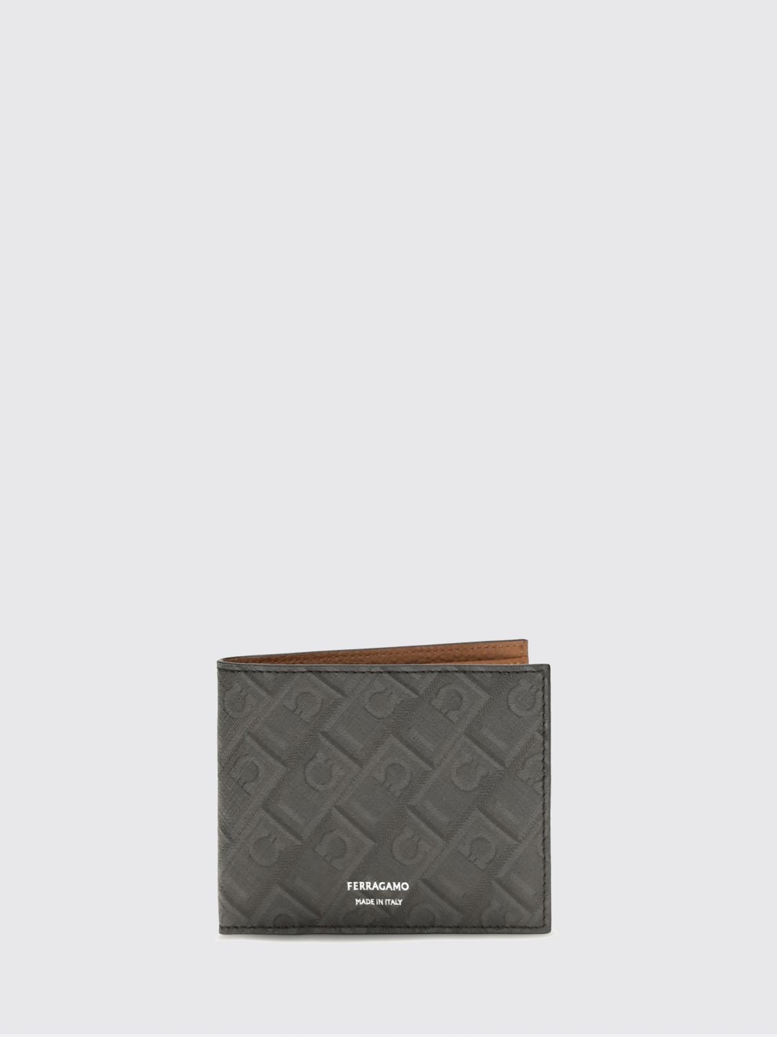FERRAGAMO Wallet Men color Grey