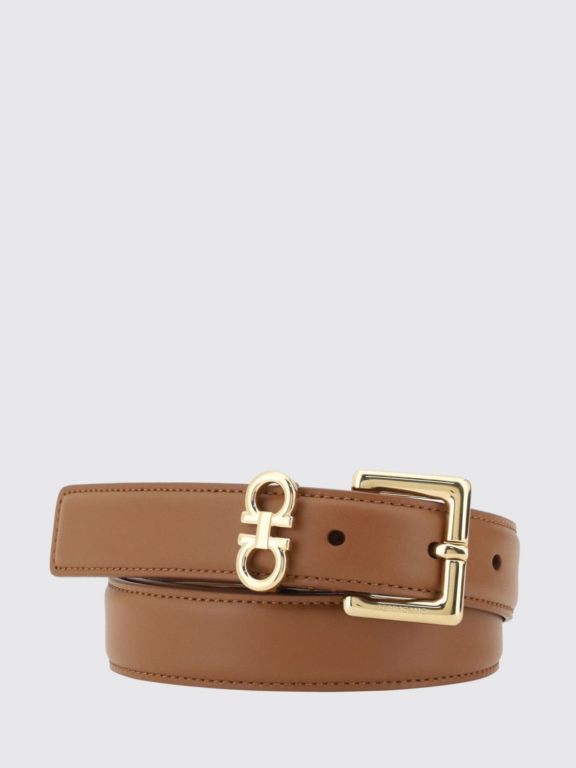 FERRAGAMO Belt Woman color Brown