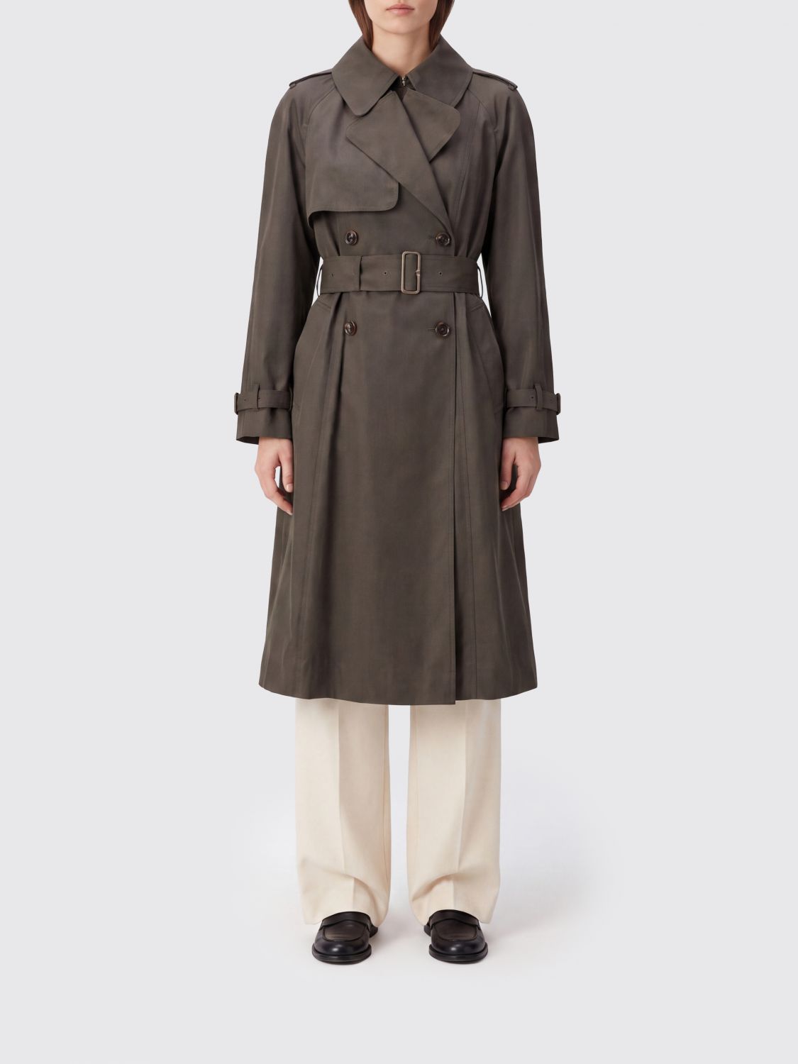 BURBERRY Jacket Woman color Brown