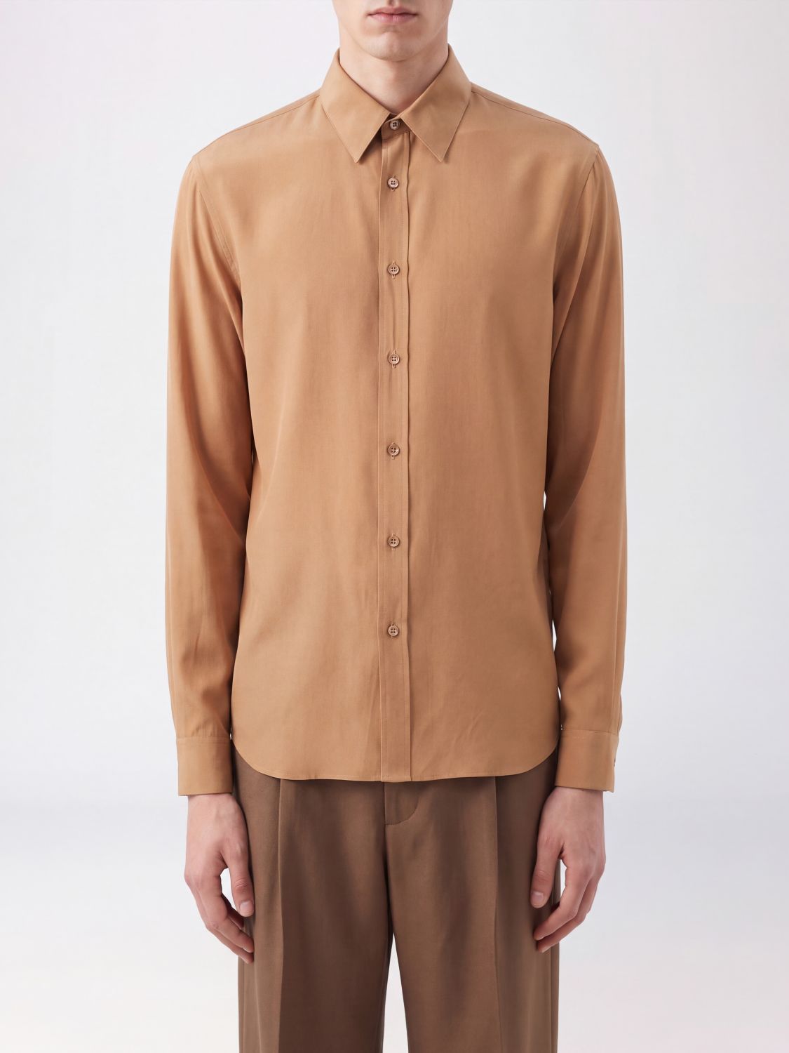 SAINT LAURENT Camicia Uomo colore Tabacco