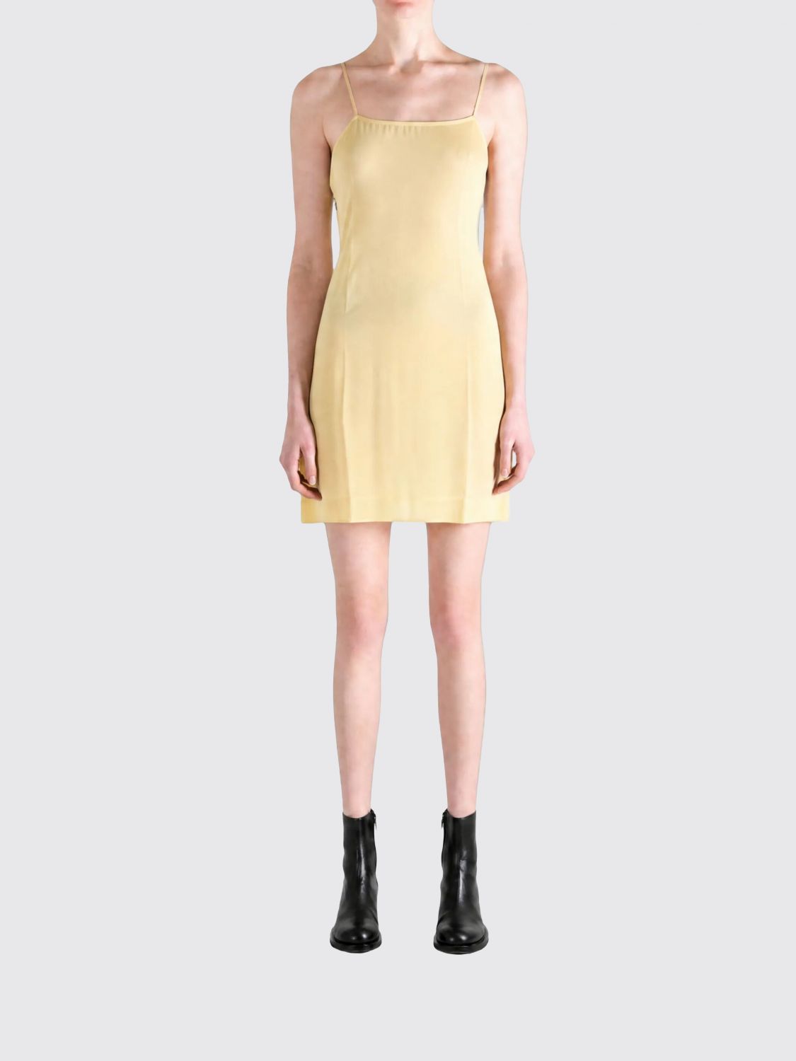 PALOMA WOOL Square Neck Mini Slip Dress in Pure Silk