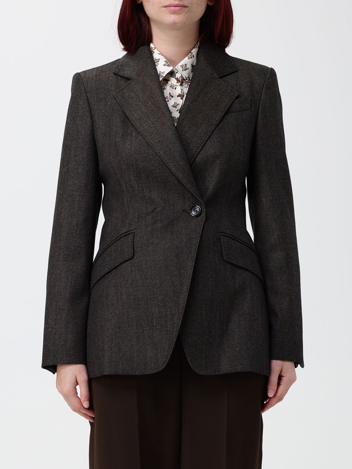 MAX MARA Jacket Woman color Brown