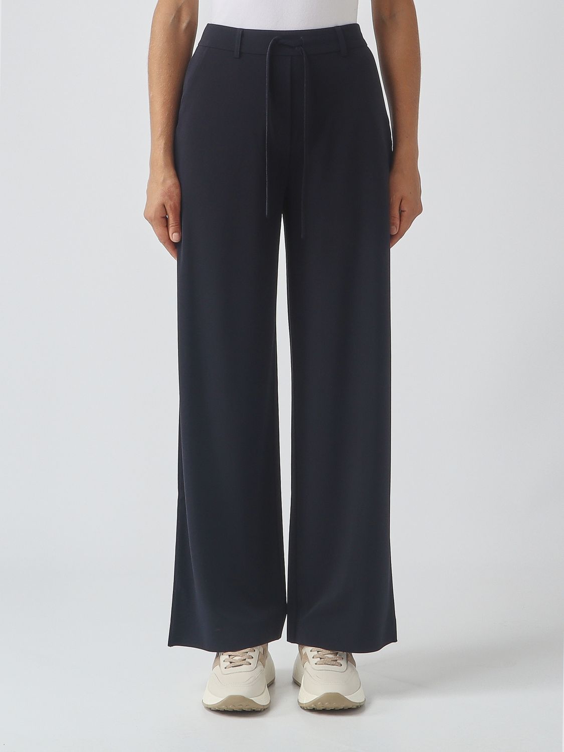 Mm Max Mara Wide-Leg Jersey Jogging Trousers with Drawstring Waist