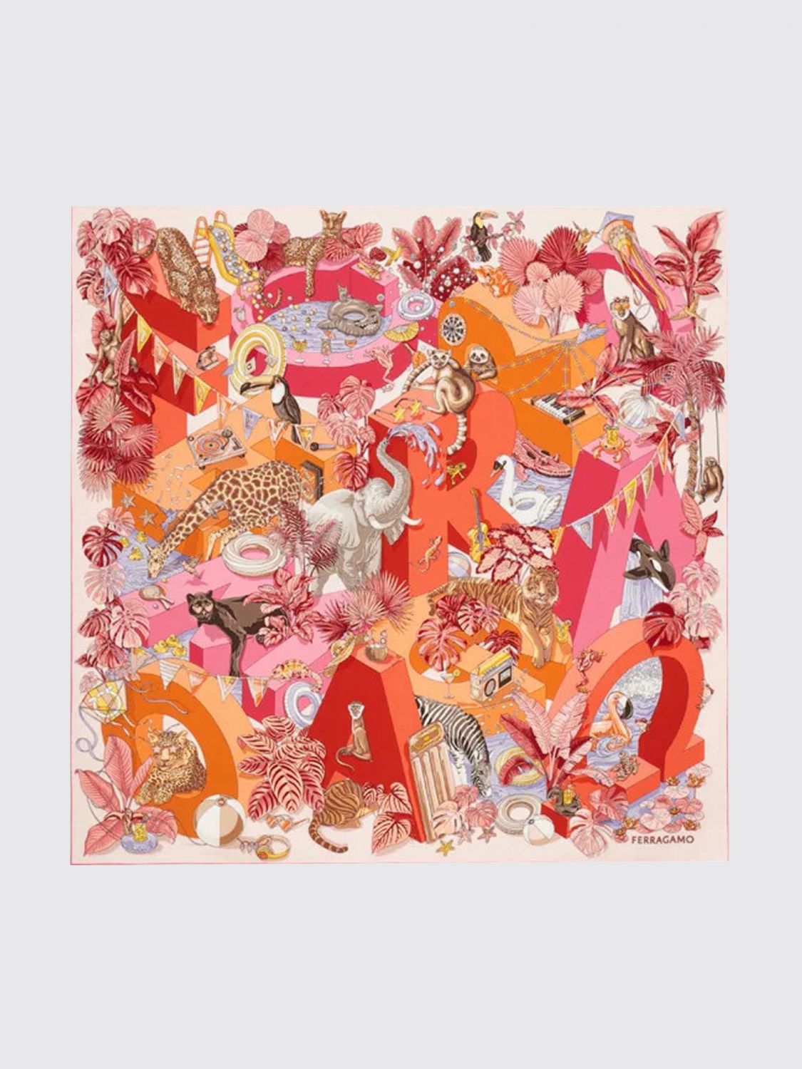 FERRAGAMO Scarf Woman color Pink
