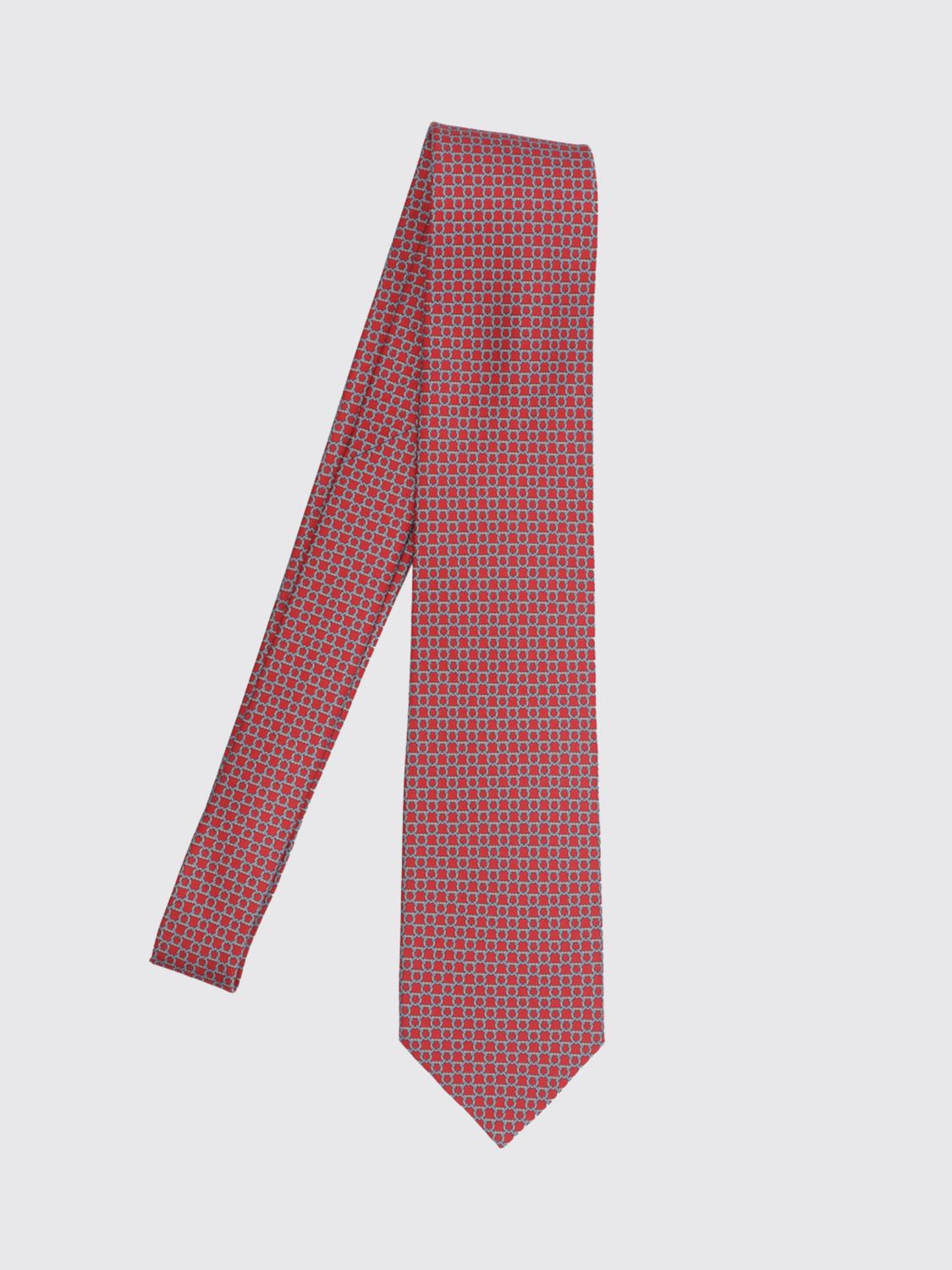 FERRAGAMO Tie Men color Red