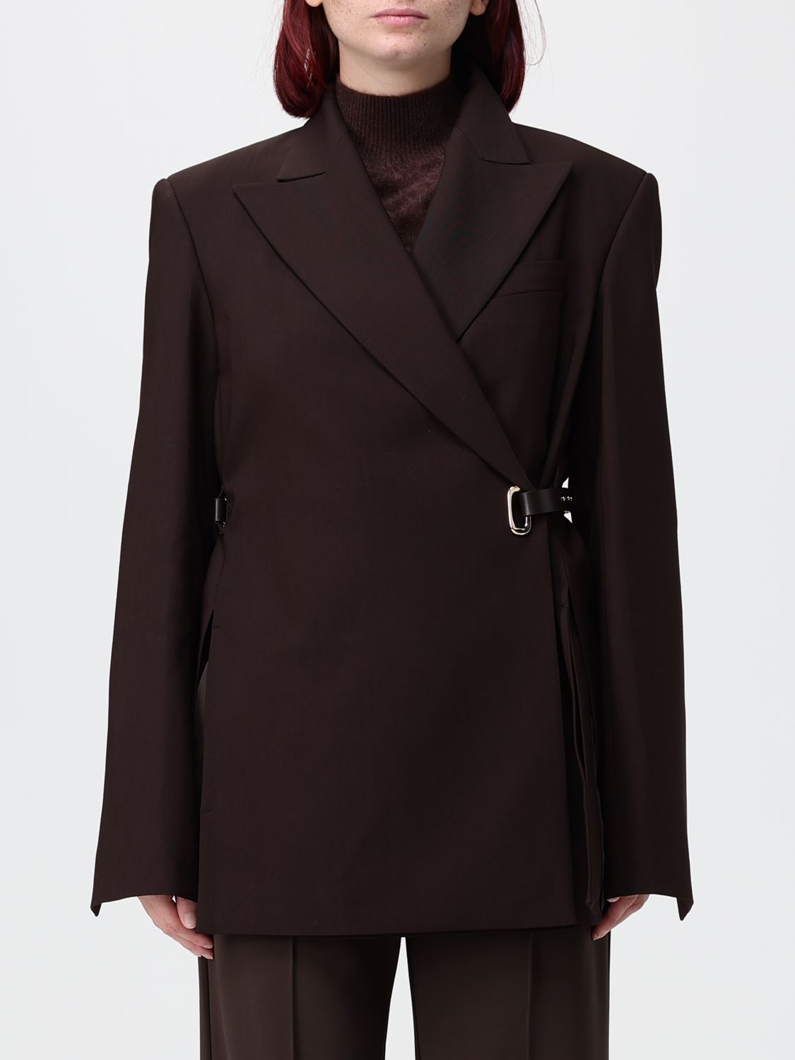 SPORTMAX Jacket Woman color Brown