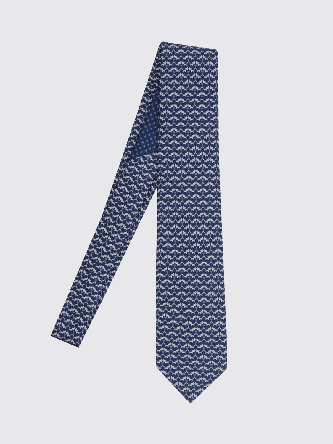 FERRAGAMO Tie Men color Blue