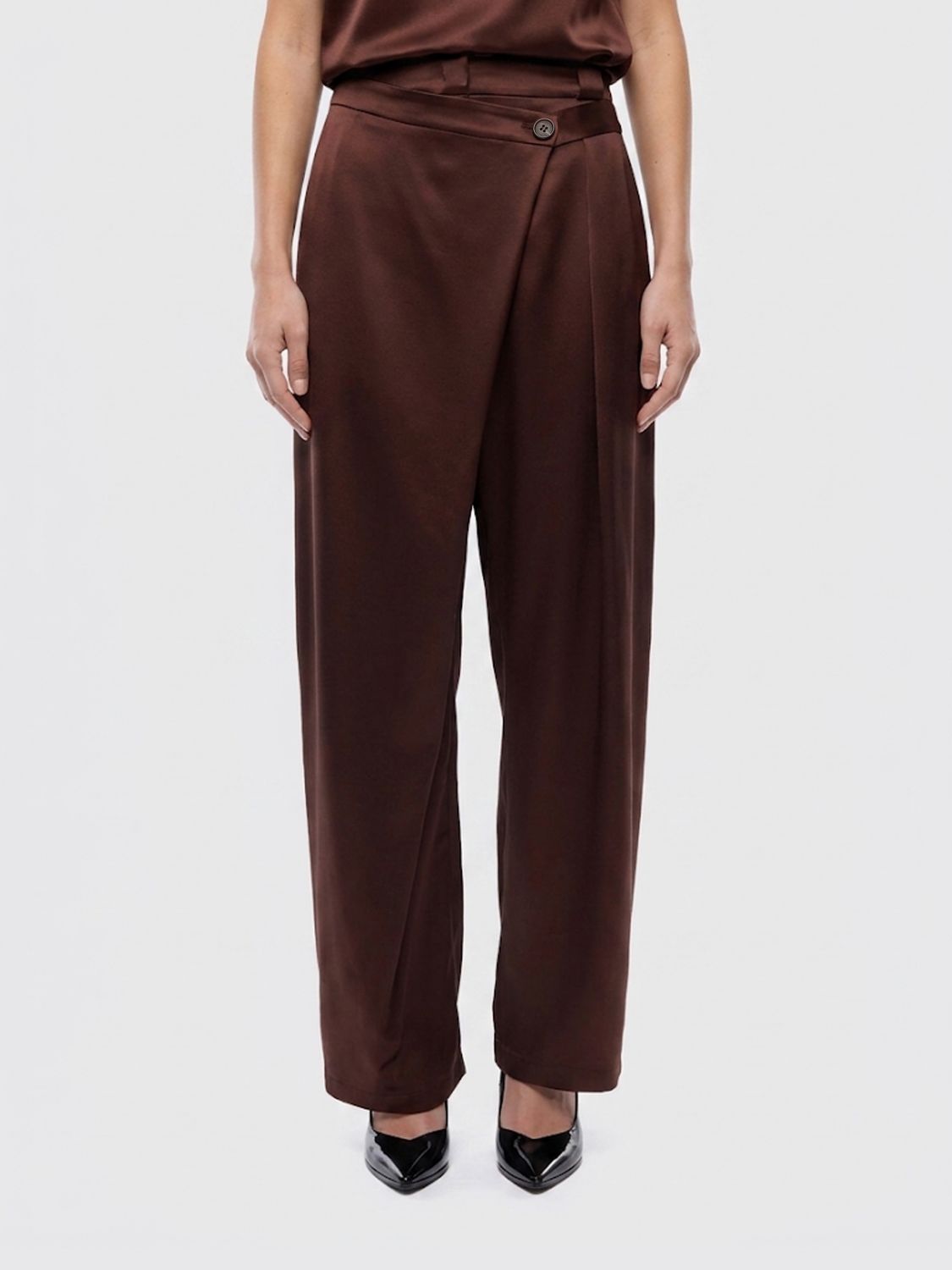 PINKO Pants Woman color Brown