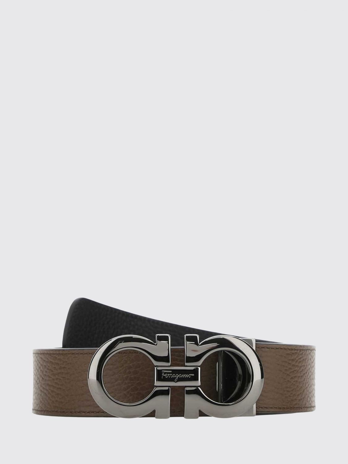 FERRAGAMO Belt Men color Brown