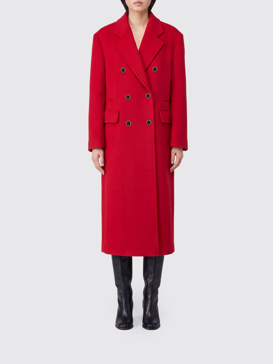 PINKO Coat Woman color Red
