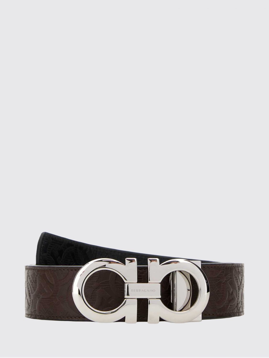 FERRAGAMO Belt Men color Tobacco