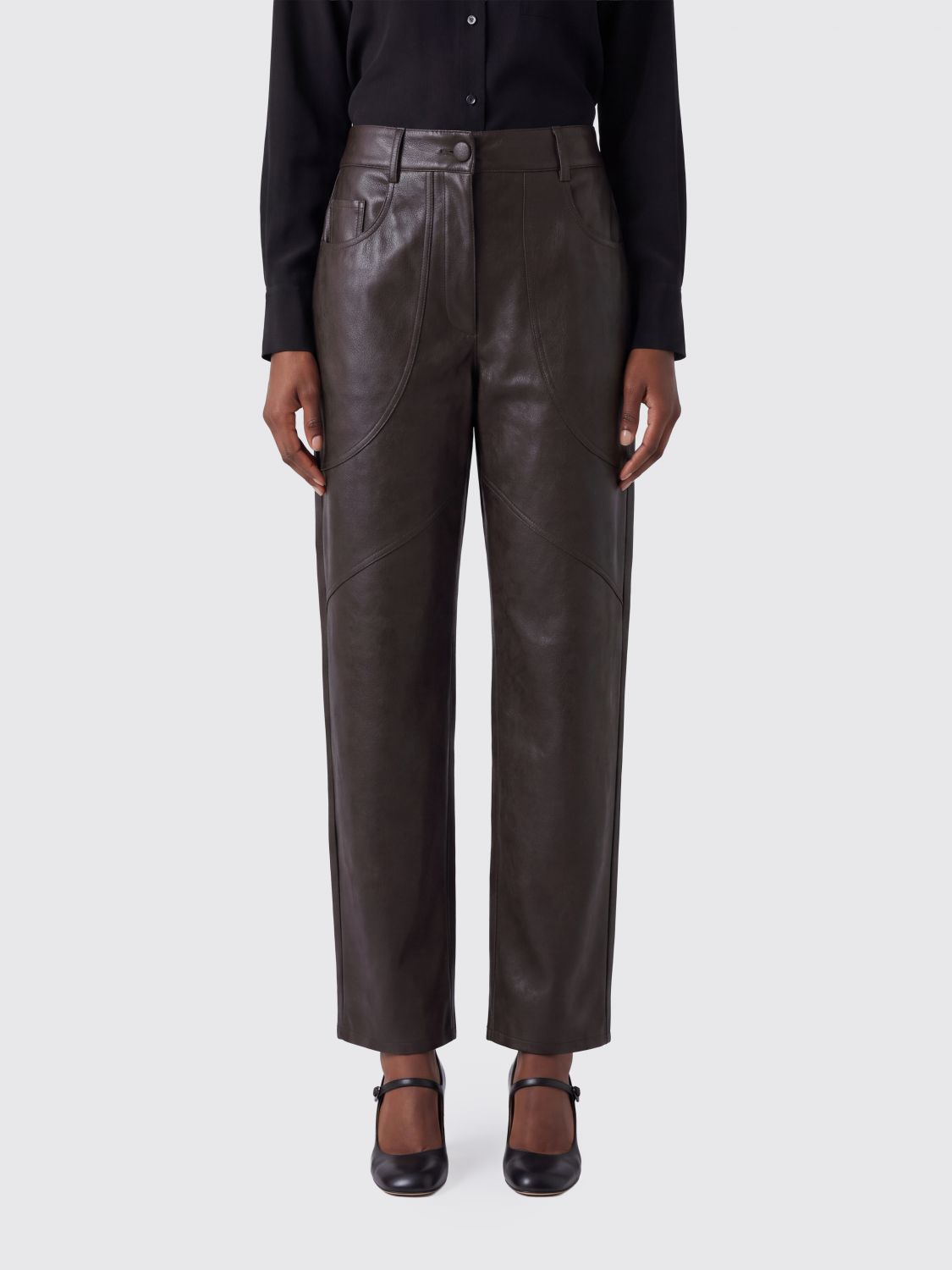 LIU JO Pants Woman color Brown