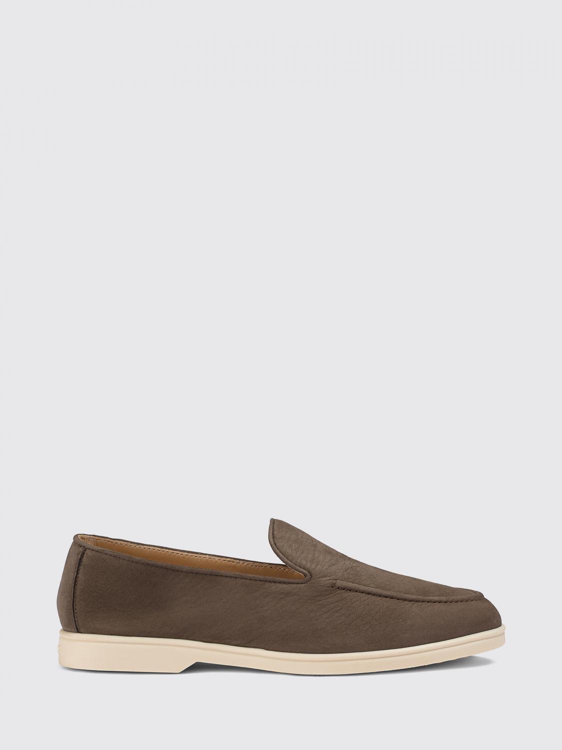 DOUCAL'S Loafer aus Velourskalbsleder mit runder Kappe