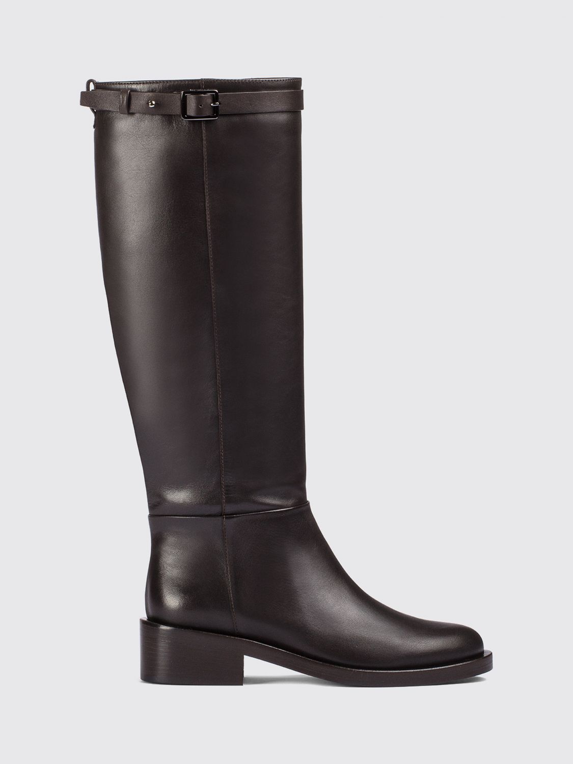 DOUCAL'S Kniehohe Stiefel aus Glattkalbsleder mit seitlichem Reißverschluss