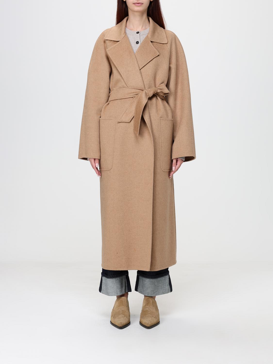 MAX MARA Coat Woman color Camel