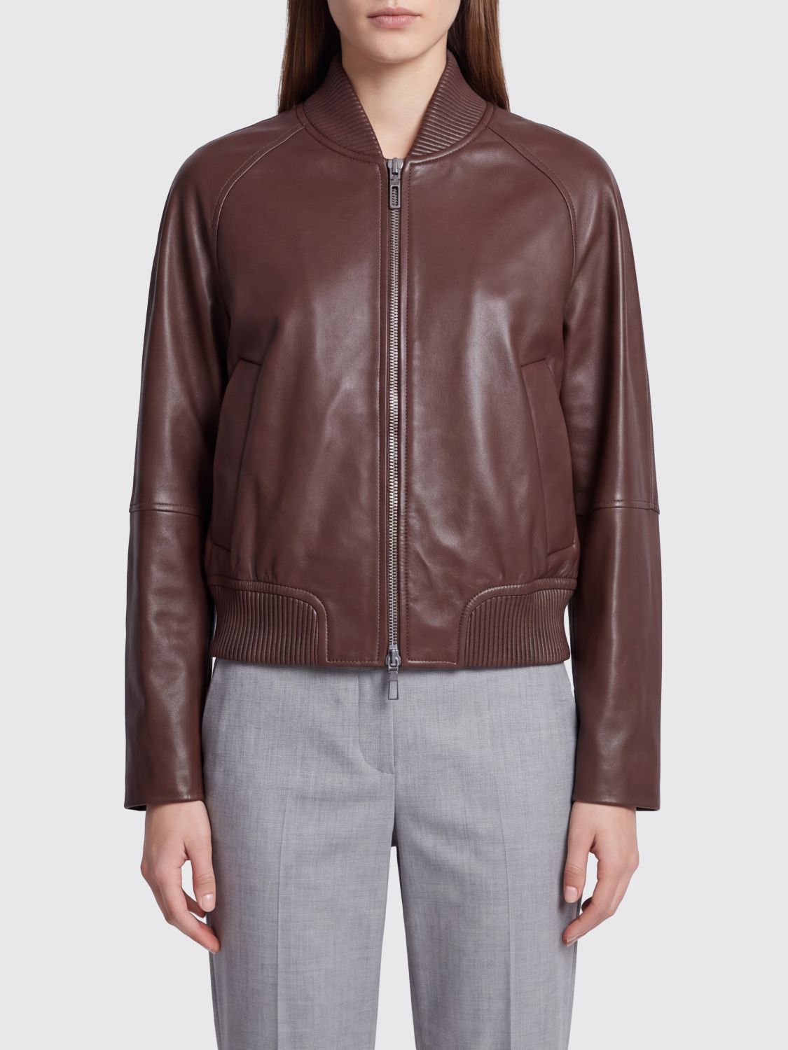 SPORTMAX Jacket Woman color Brown