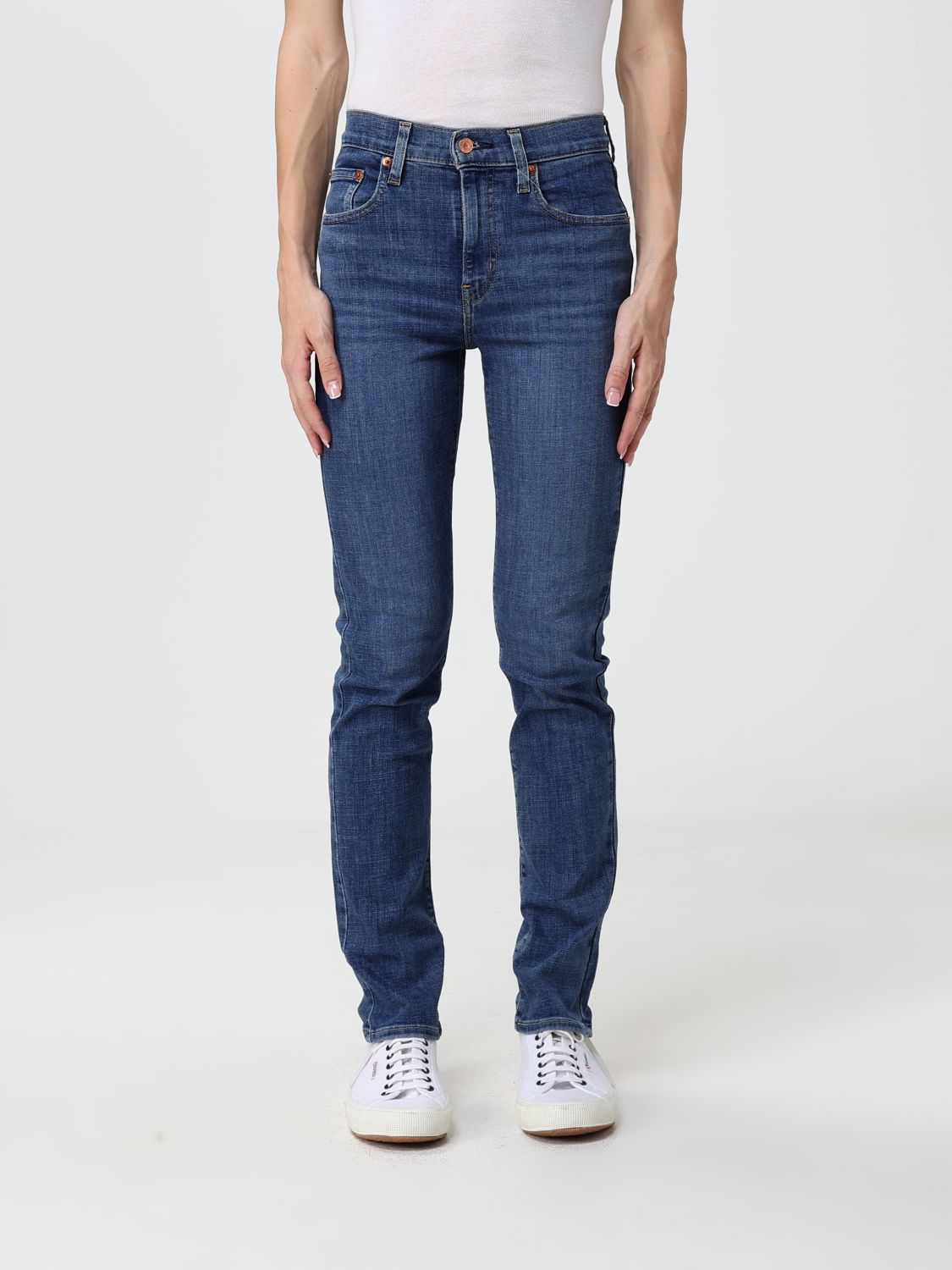 LEVI'S Jeans Woman color Denim