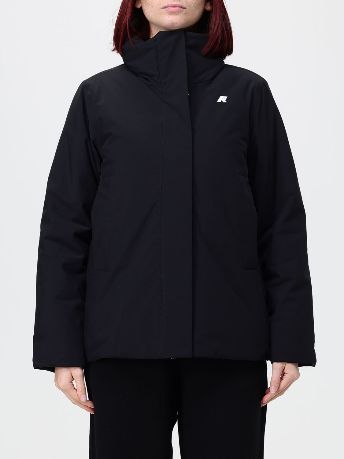 K-WAY Marla Padded and Hooded Water-Repellent Windbreaker Jacket